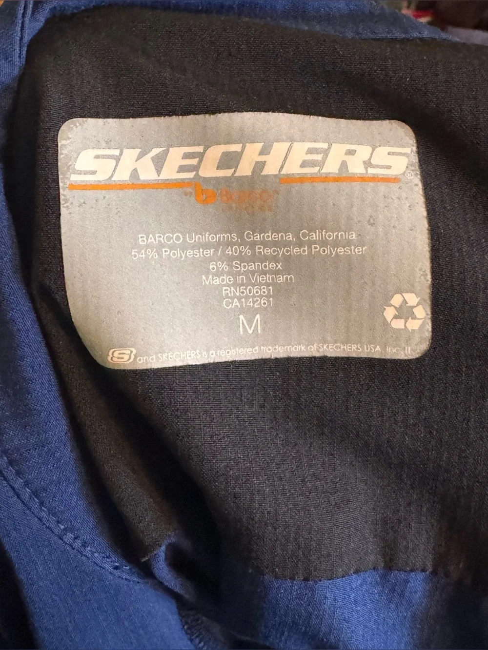 Skechers women’s Navy Blue Full-Zip scrub Jacket